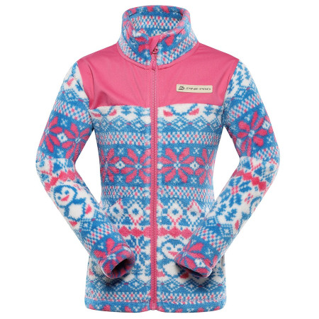 Kinder-Funktions-Sweatshirt Alpine Pro Eflino blau/rosa pink cosmos