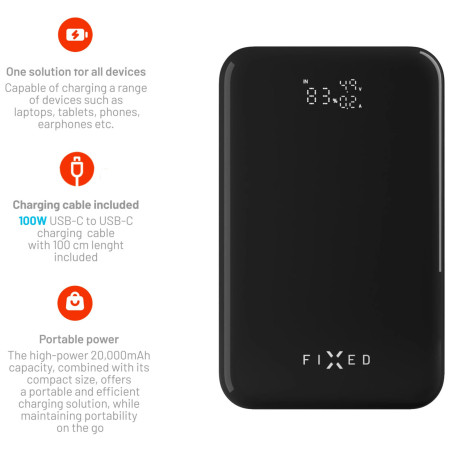 Powerbank FIXED Zen 20 Pro 20000mAh with fast recharging 60W