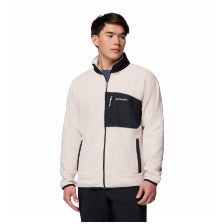 Herren-Sweatshirt Columbia Fast Trek™ Overlay Full Zip beige Dark Stone, Black