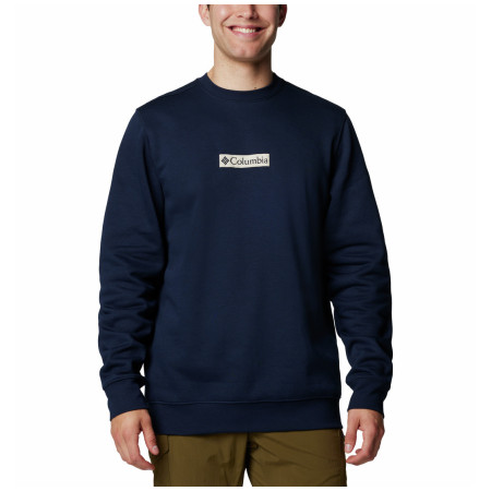 Herren-Sweatshirt Columbia Trek™ Crew dunkelblau/weiß Collegiate Navy, Puff Box Gem Logo