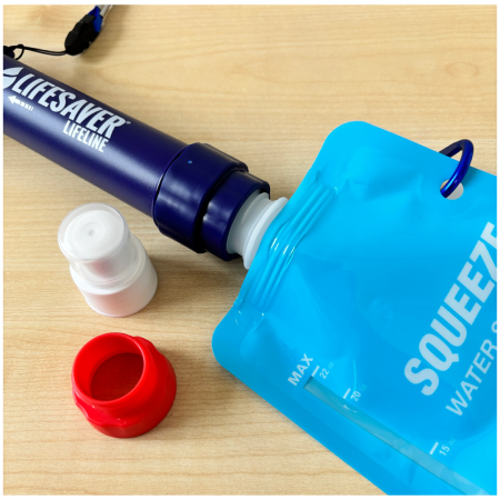 Wasser Faltflasche Lifesaver Squeeze Pouch x2