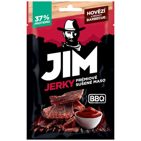 Trockenfleisch Jim Jerky Jerky Rindfleisch BBQ 23 g