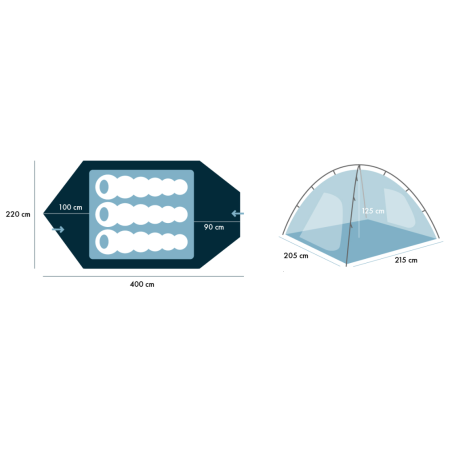 Wanderzelt Warg Boulder 3