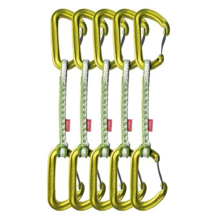 Express-Set Ocún HAWK QD WIRE DYN 8 mm 15 cm 5-pack hellgrün green