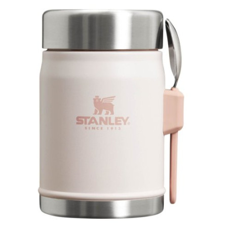 Thermobehälter fürs Essen Stanley mit Löffel/Gabel 400 ml rosa Rose Quartz