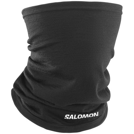 Halswärmer Salomon Merino Neck Gaiter schwarz/weiß DEEP BLACK / WHITE