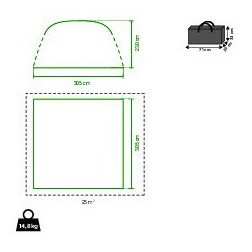 Partyzelt Coleman Air Shelter M