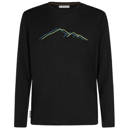 Herren-Funktionsshirt Icebreaker Men Merino 150 Tech Lite LS Tee Rainer Ridge schwarz Black