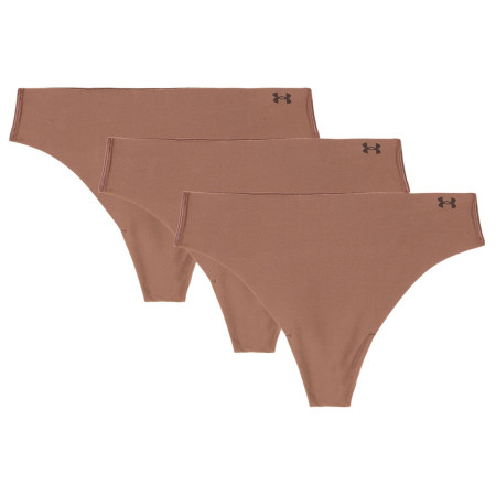 Damenhöschen Under Armour UA Pure Stretch NS Thong braun