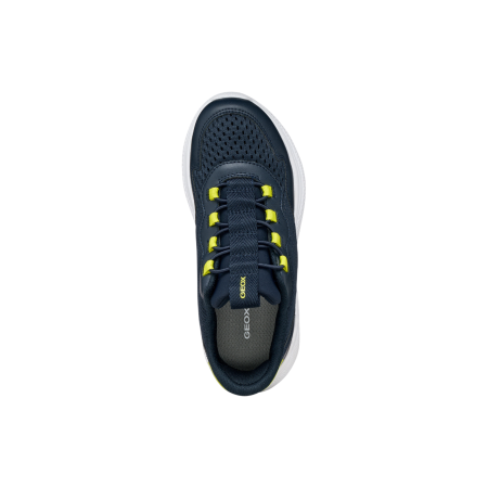 Kinderschuhe Geox J Sprintye Fast In B Navy/Lime