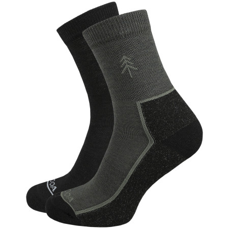 Socken MOOA Merino Forest 2-pack mix2 Mix 2 (black,green)