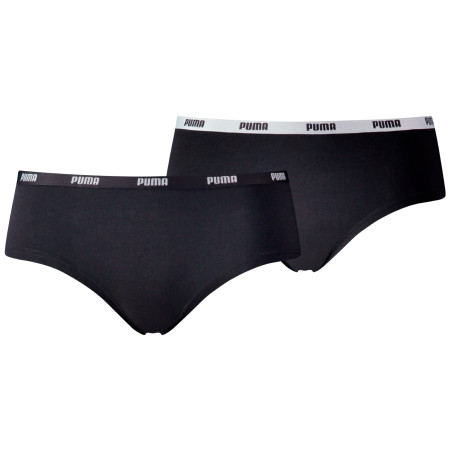 Damenhöschen Puma Hipster 2P Pack schwarz Black