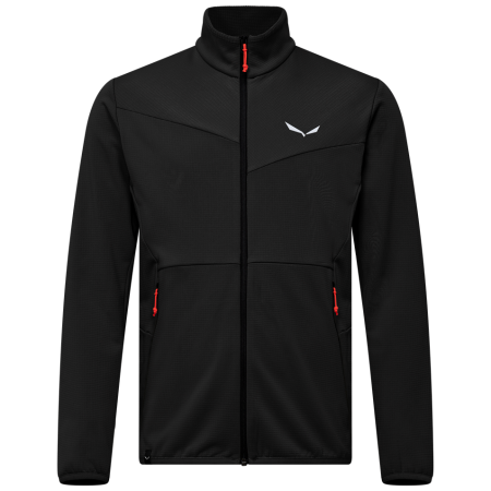 Herren Funktions-Sweatshirt Salewa Puez Cammino Pl Jkt M schwarz Black Out