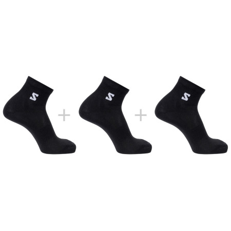 Socken Salomon Everyday Lite Quarter 3-Pack schwarz Black
