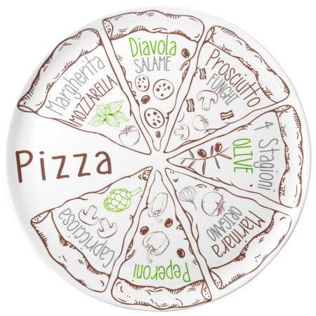 Teller Brunner Pasta&Salad Pizza Set weiß