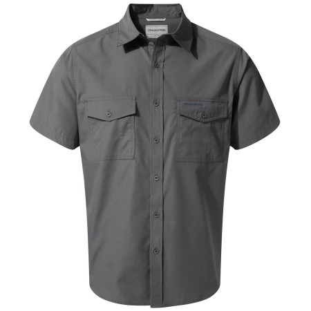 Herrenhemd Craghoppers Kiwi Short Sleeved Shirt grau Ombre Blue