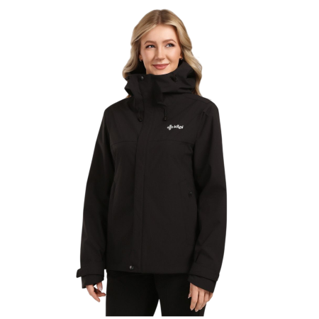 Wasserdichte Damenjacke Kilpi Montana-W schwarz BLK