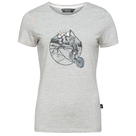 Damen-T-Shirt Chillaz Saile Homo Mons Velo hellgrau grey melange