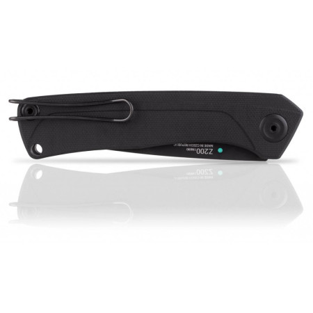 Klappmesser Acta non verba Z200 DLC/Plain Edge, G10/Lock Black