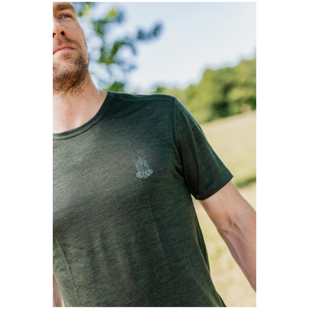 Herren-T-Shirt Zulu Merino Fire 160 Short Comfy