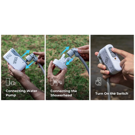 Campingdusche Flextail MAX Shower + case