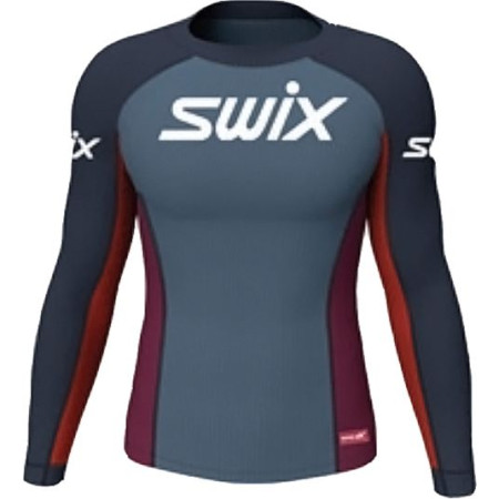 Herren-T-Shirt Swix RaceX blau/rot Dark Navy/Rhubarb Red