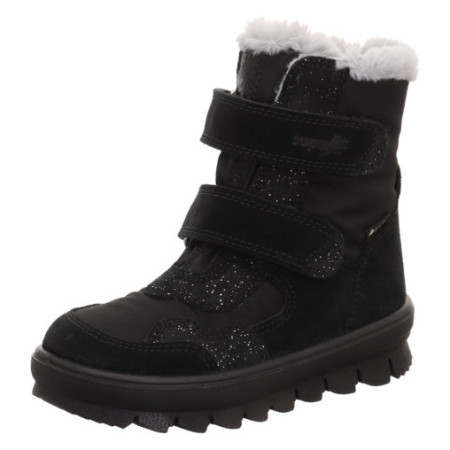 Kinder Winterschuhe Superfit Flavia Schwarz/Silber schwarz/silber Schwarz/Silber