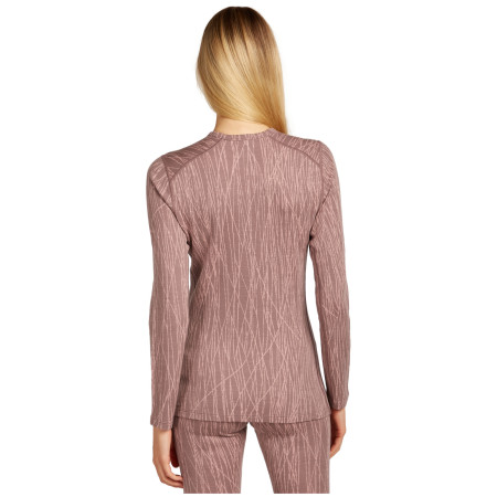 Damen-Funktionsshirt Icebreaker Women Merino 260 Tech Vertex LS Crewe Delta Lines AOP