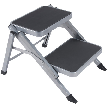 Rutschfeste Trittstufe Bo-Camp Step-up foldable double grau/schwarz Grey