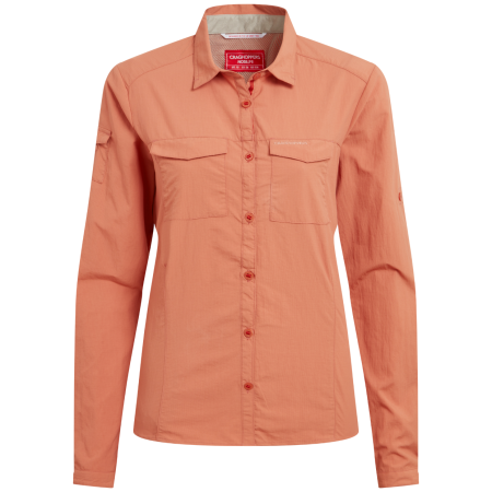Damenhemd Craghoppers NosiLife Adventure Long Sleeved Shirt III orange RedSandstone