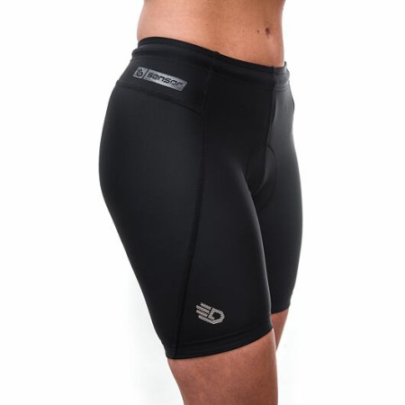 Damen-Radhose Sensor Cyklo Entry True Black