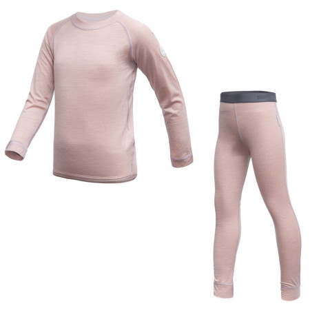 Kinder-Funktionsunterwäsche Sensor Merino Air Set Dusty Pink hellrosa Dusty Pink