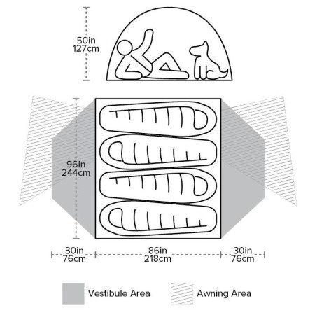 Zelt Big Agnes Copper Spur Hv UL4 2025