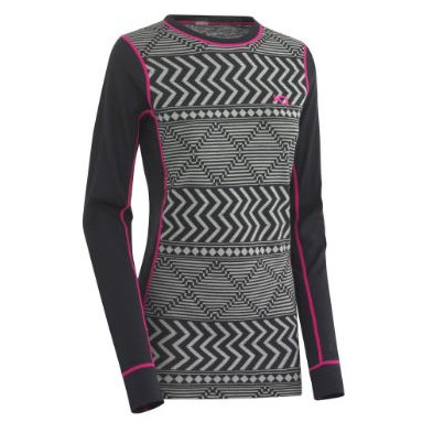 Damen-T-Shirt Kari Traa Kryss LS grau Ebony