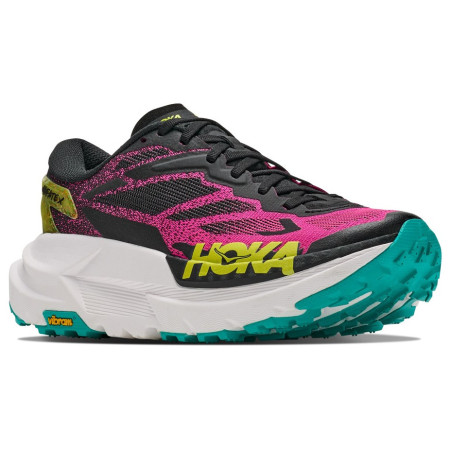 Damen Laufschuhe Hoka Mafate X schwarz/rosa Black / Neon Dragonfruit