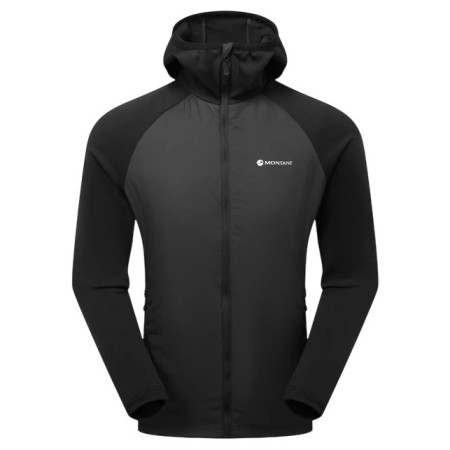Herren-Winterjacke Montane Sirocco Lite Hoodie schwarz BLACK