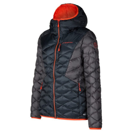 Damenjacke La Sportiva Pinnacle Down Jkt W schwarz/rot Black/Cherry Tomato