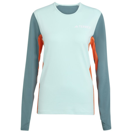 Damen-Funktionsshirt Adidas Multi Synt Ls W grün/orange