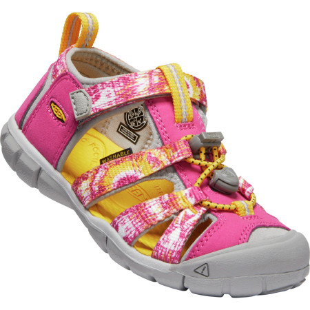 Kindersandalen Keen Seacamp II CNX JR rosa/grau multi/keen yellow