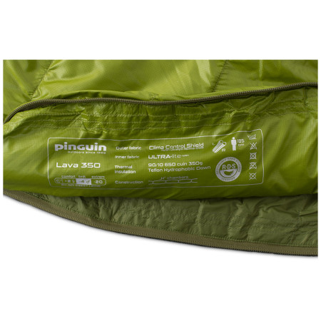 Daunenschlafsack Pinguin Lava 350 185 cm