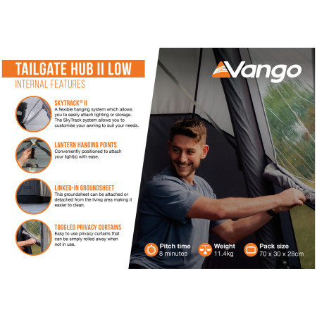 Vorzelt Vango Tailgate AirHub II Low