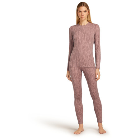 Damen-Leggings Icebreaker Women Merino 260 Tech Vertex High Rise Leggings Delta Lines AOP