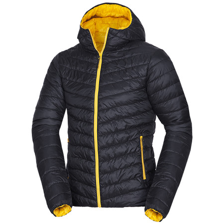 Herren-Winterjacke Northfinder Dan schwarz/gelb blacklemon