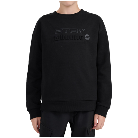 Kinder-Sweatshirt 4F Sweatshirt M2688 Deep Black schwarz Deep Black