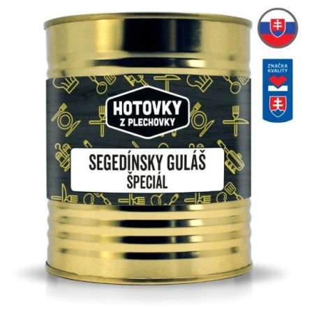 Nahrung Hauptspeise Hotovky z plechovky Szegediner Gulasch Spezial 800g
