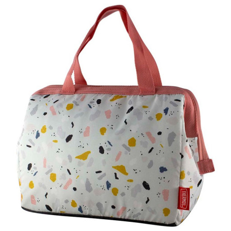 Thermotasche Thermos 6,5l weiß/rosa Terazzo