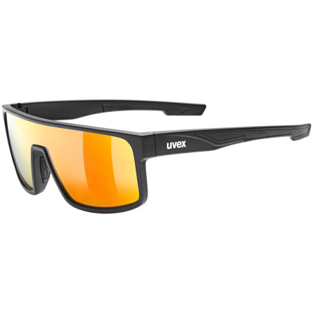 Sonnenbrille Uvex LGL 51 schwarz/orange Black Mat/Mirror Red
