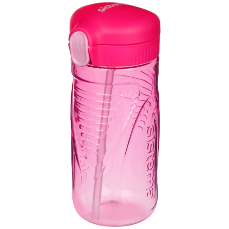 Flasche Sistema Quick Flip Top mit Strohhalm 520 ml rosa