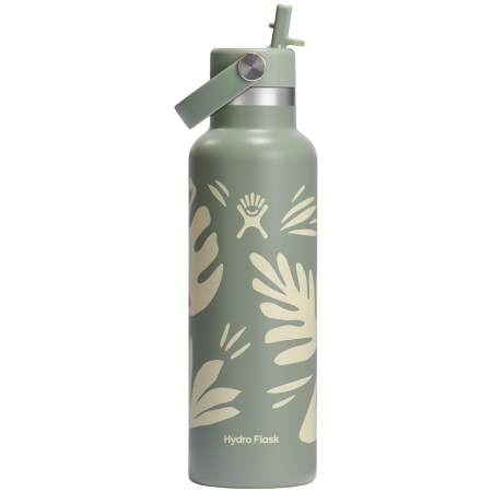 Thermokanne Hydro Flask Standard Flex Straw Cap 21 OZ grün/grau botanical