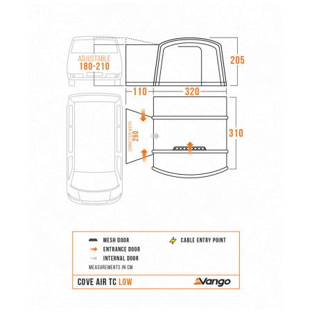 Vorzelt Vango Cove Air TC Low